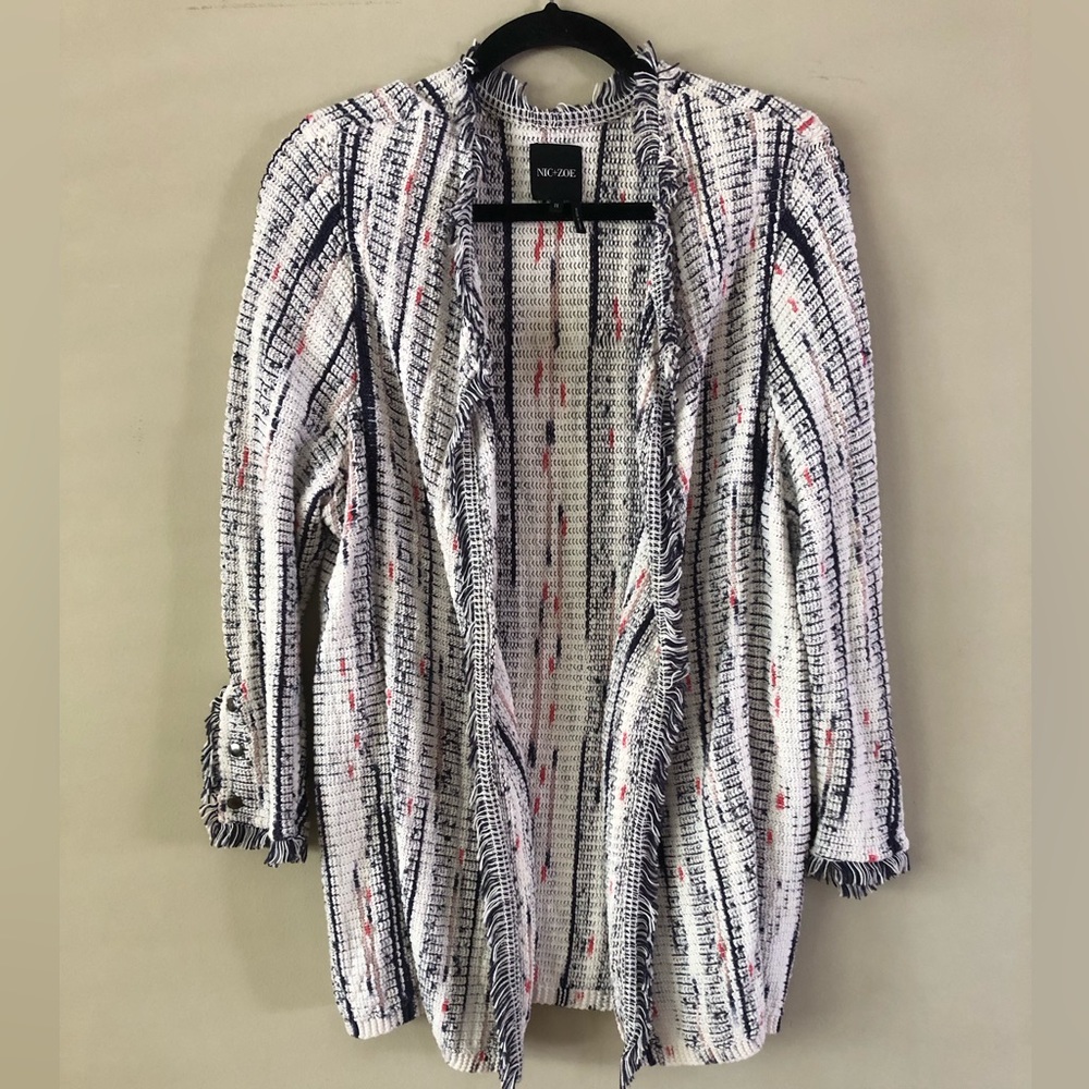 Nic & Zoe fringe cardigan